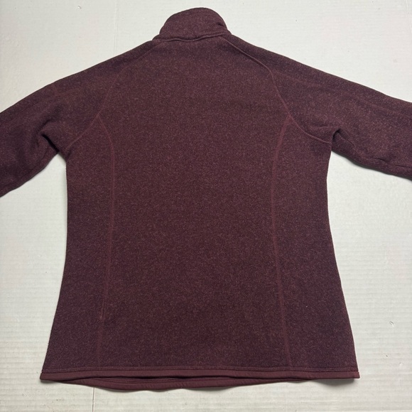 Patagonia Women's 1/4 Zip Better Sweater In Dark Currant. Size: Large - Picture 3 of 12